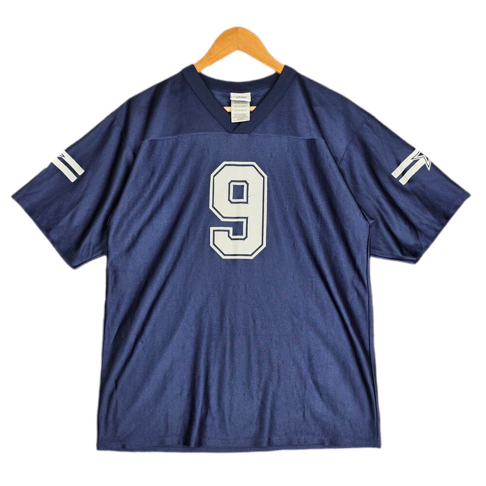 NFL TEAM APPAREL KIDS TONY ROMO #9 DALLAS COWBOYS JERSEY – BLUE – KID'S SIZE XL